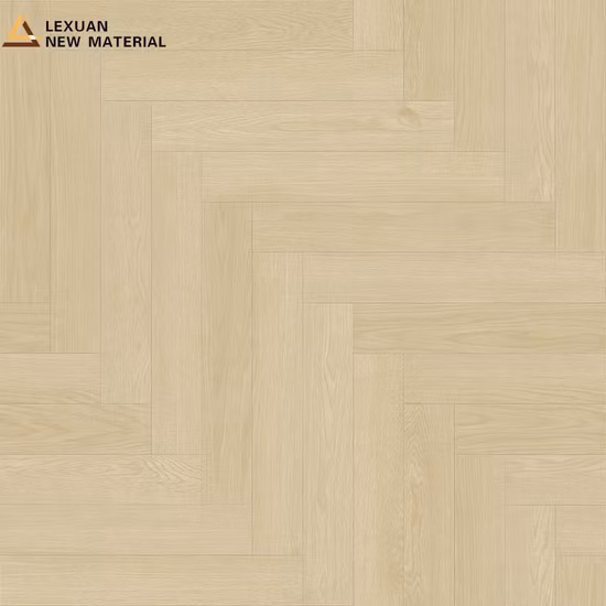 Pavimenti in legno di quercia e noce di legno ingegnerizzato in laminato Chevron Fishbone Spc